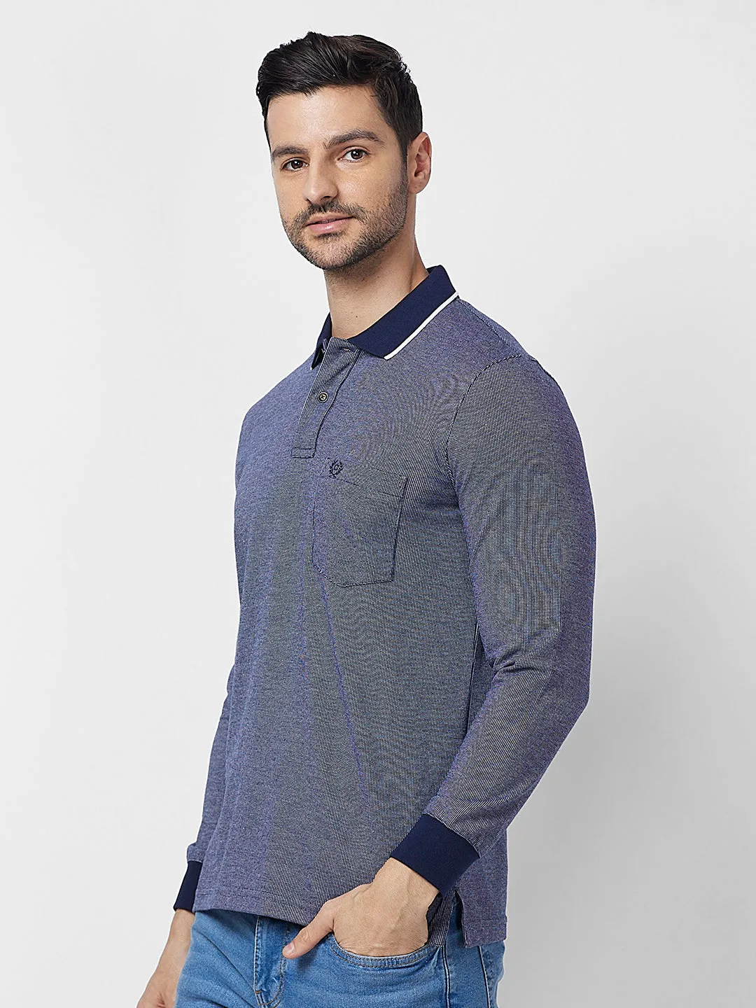 Jacquard Texture Polo