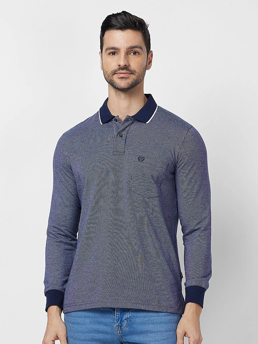 Jacquard Texture Polo