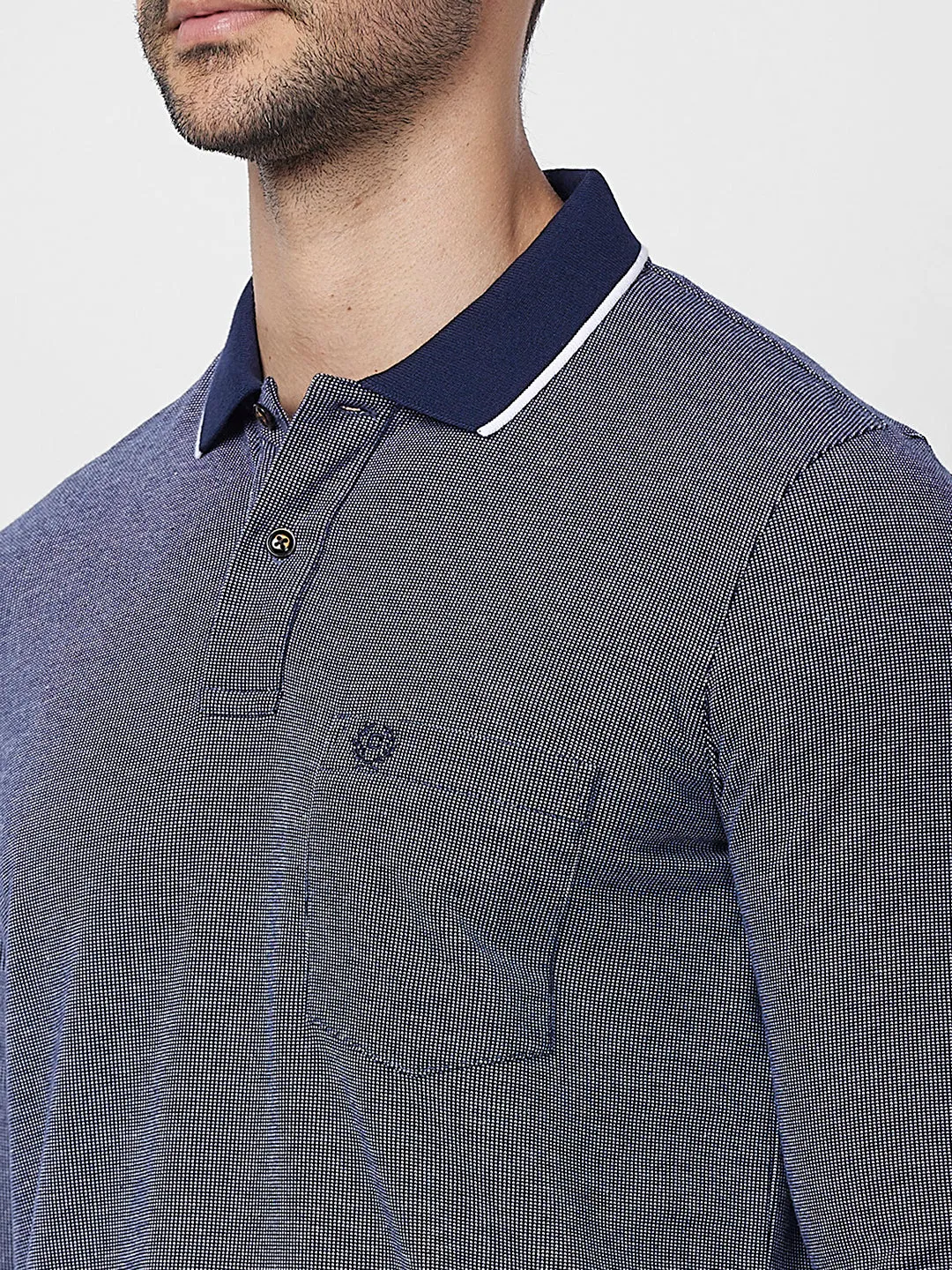 Jacquard Texture Polo