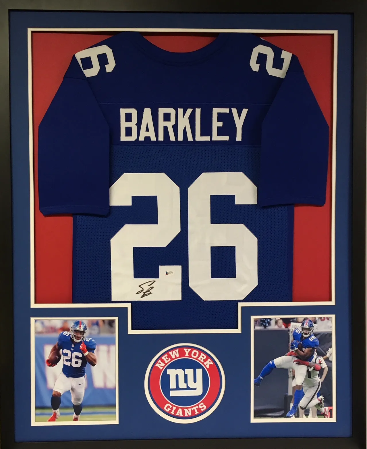 Jersey Framing - Vertical Style With 2 8x10 Pictures