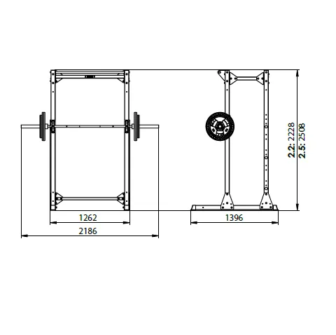 JORDAN Ultimate Strength Half Rack (Free-standing)