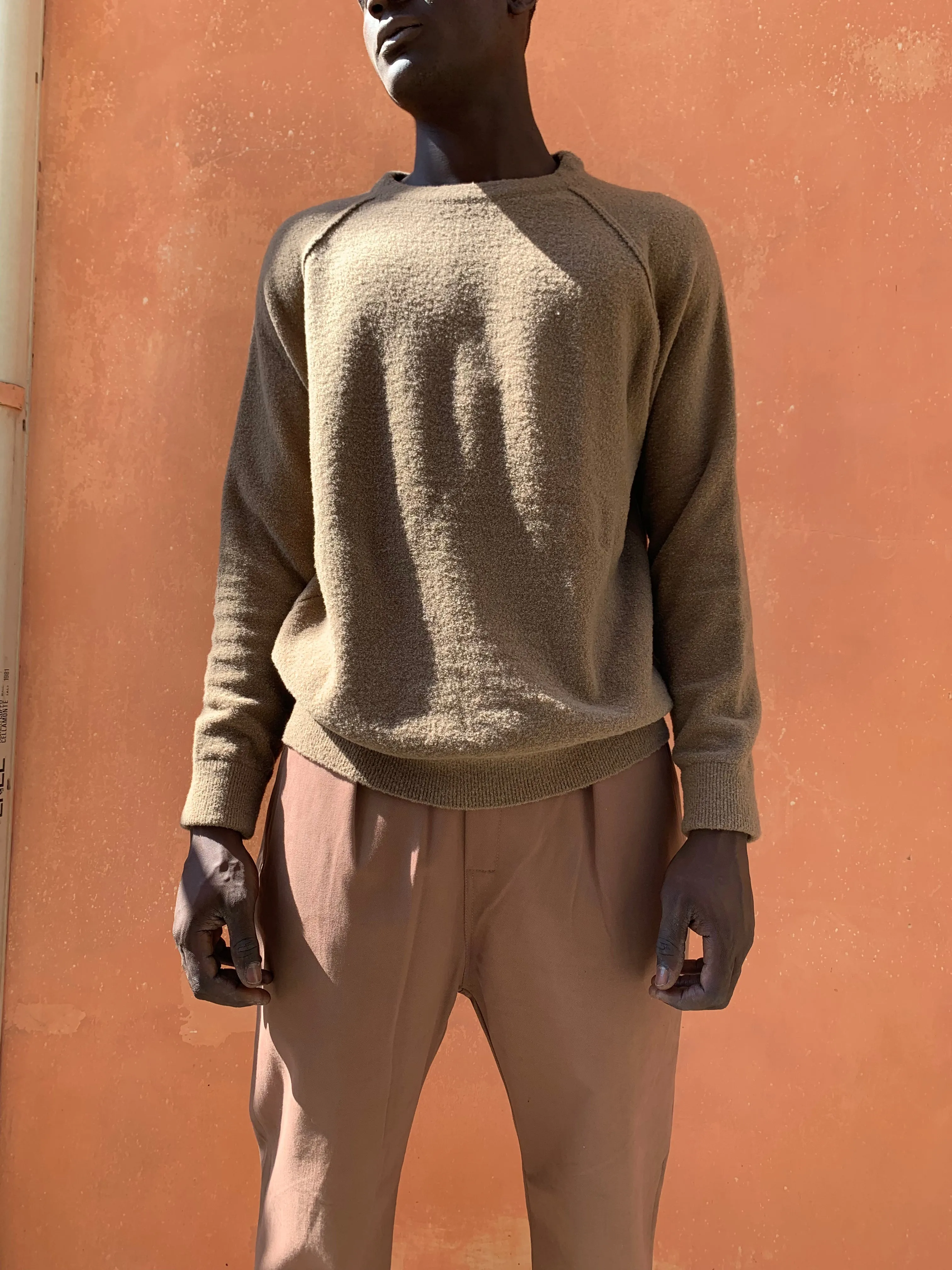 Kell- CAMEL - BOUCLE'  Knit Jumper Pullover