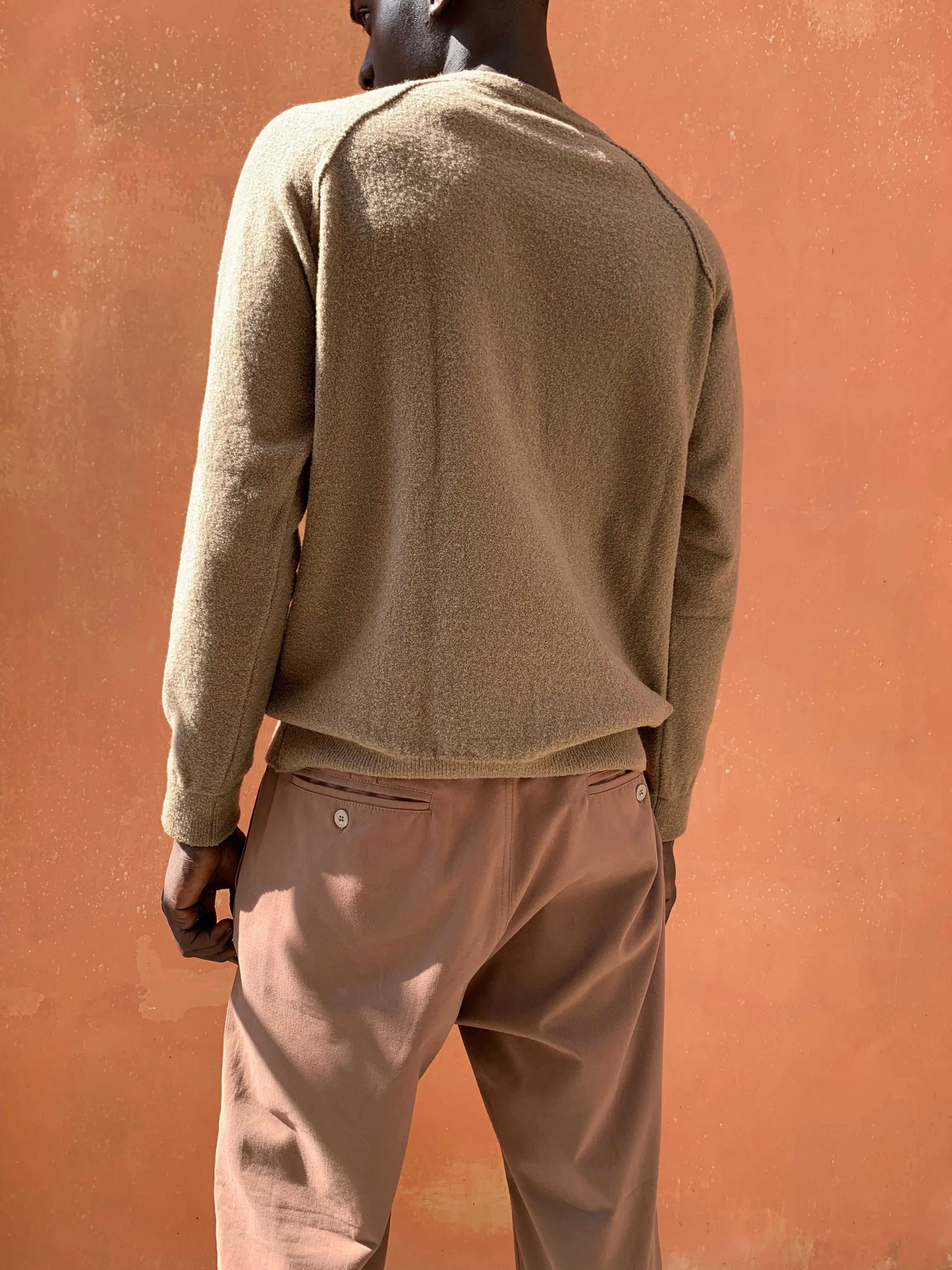 Kell- CAMEL - BOUCLE'  Knit Jumper Pullover