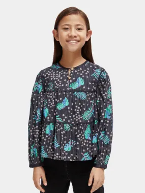 Kids - All-over printed satin binding top