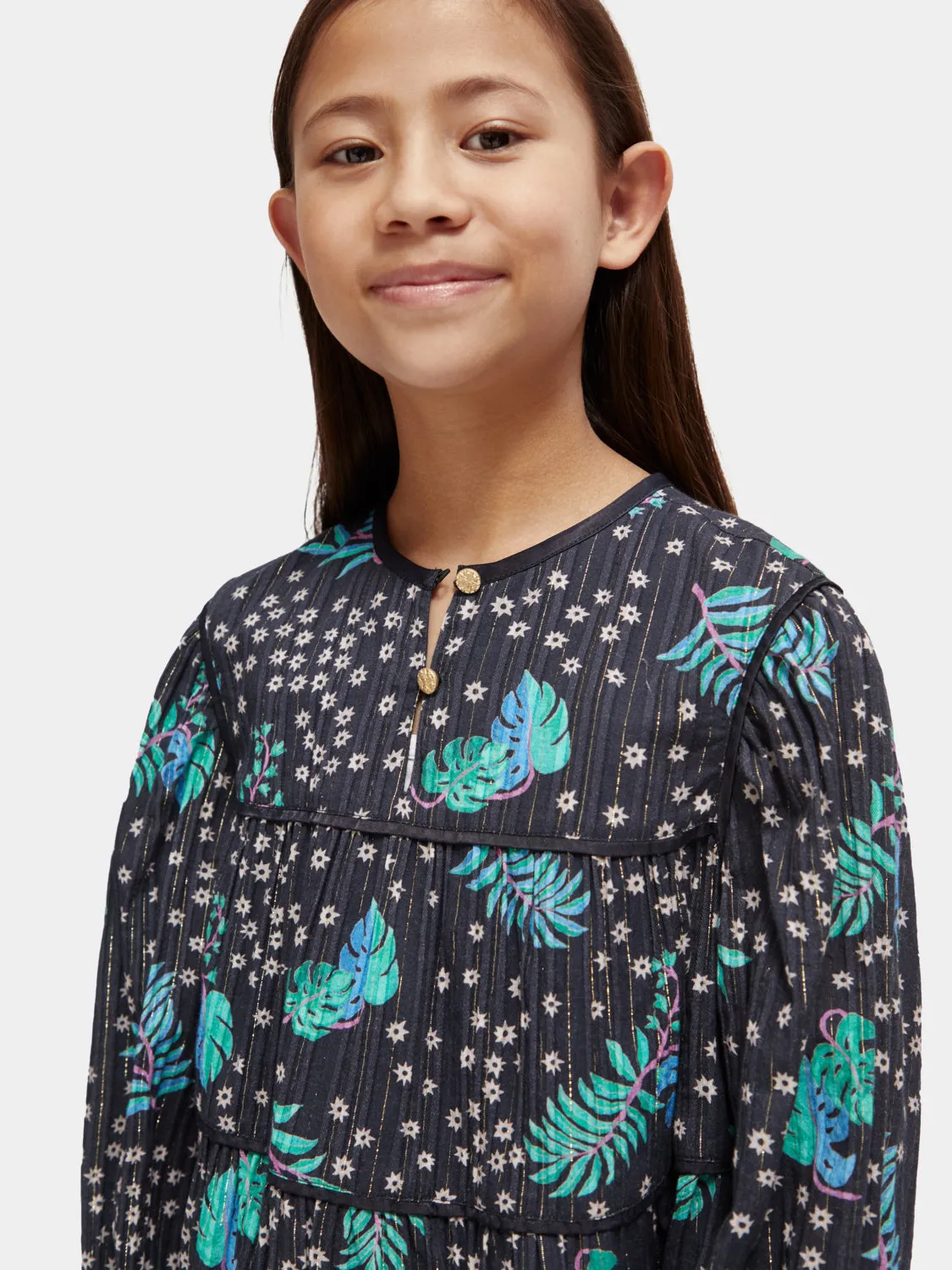 Kids - All-over printed satin binding top