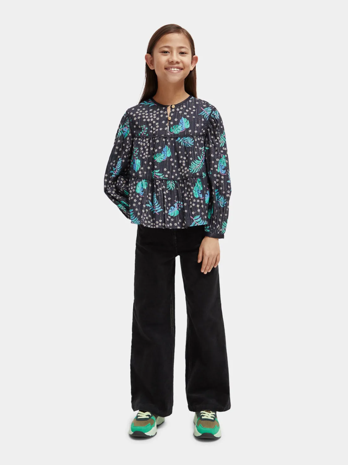 Kids - All-over printed satin binding top