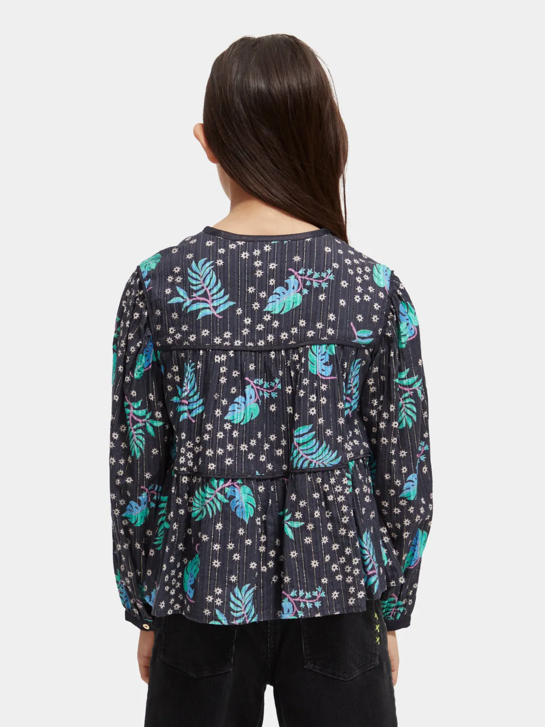 Kids - All-over printed satin binding top