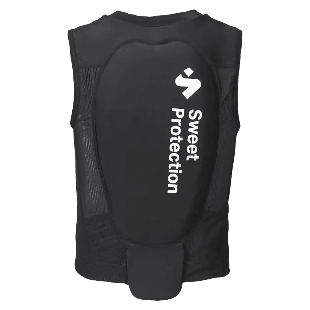 Kids' back protector vest - True black