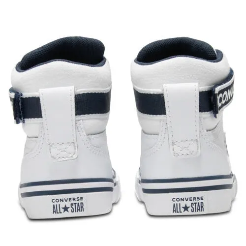 Kids Pro Blaze Strap Hi - White, Navy & White