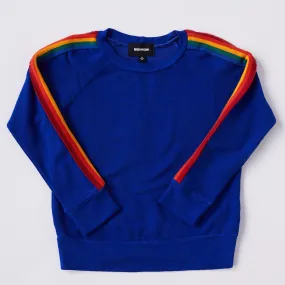 Kids Supersoft Rainbow Stripe Raglan