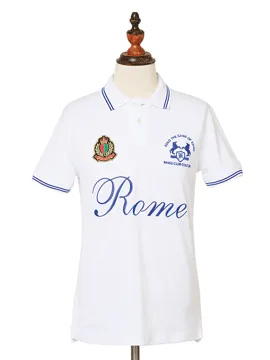 Kings Club Couture Polo Rome White Men KCPCR001