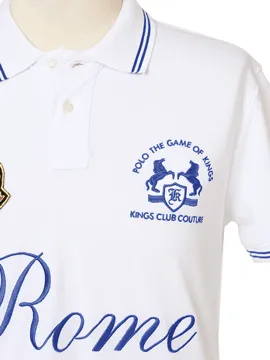 Kings Club Couture Polo Rome White Men KCPCR001