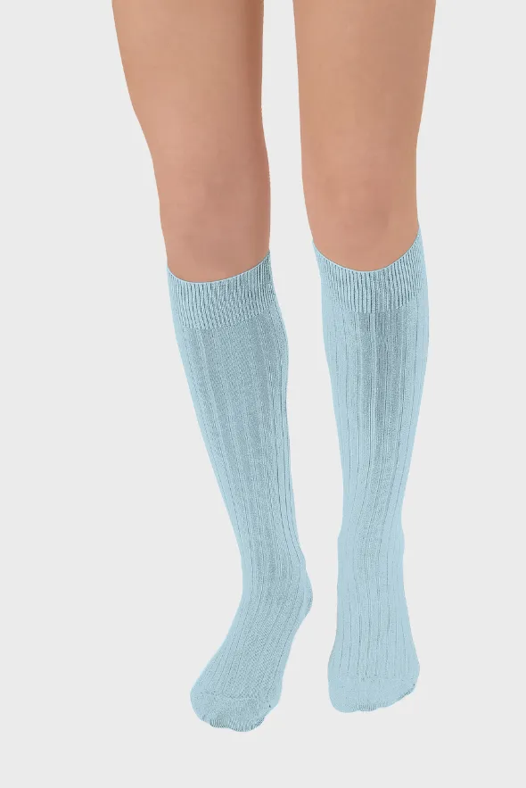 LA HAUTE - Ribbed Knee - high Socks