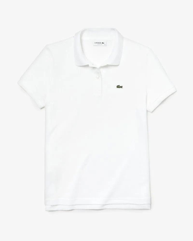 Lacoste Classic 2 Button Relaxed Fit Polo -  White