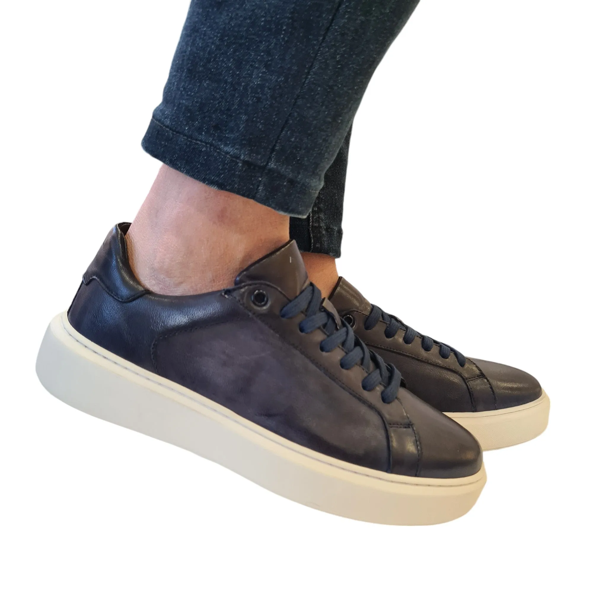 Les Poemes Sneakers Uomo Blu Rif.104