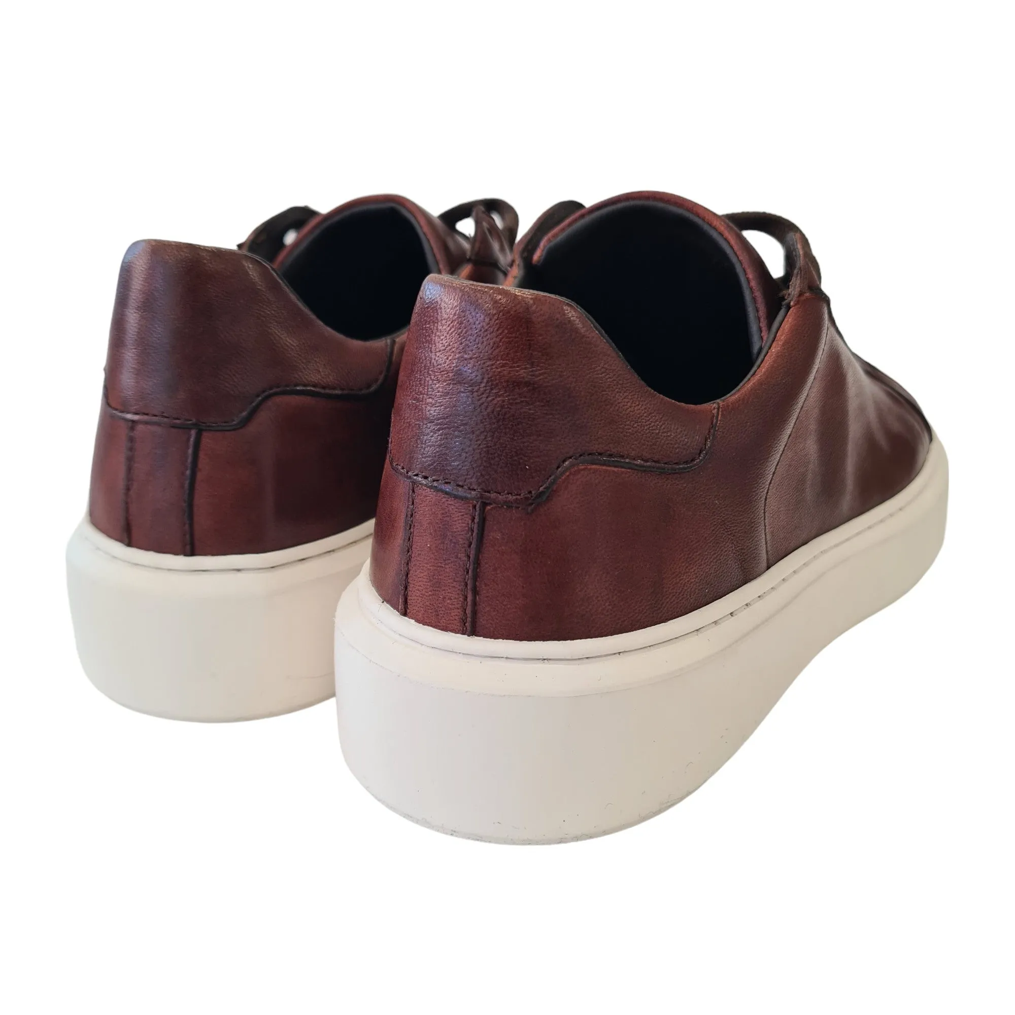 Les Poemes Sneakers Uomo Pelle Marrone Rif.105