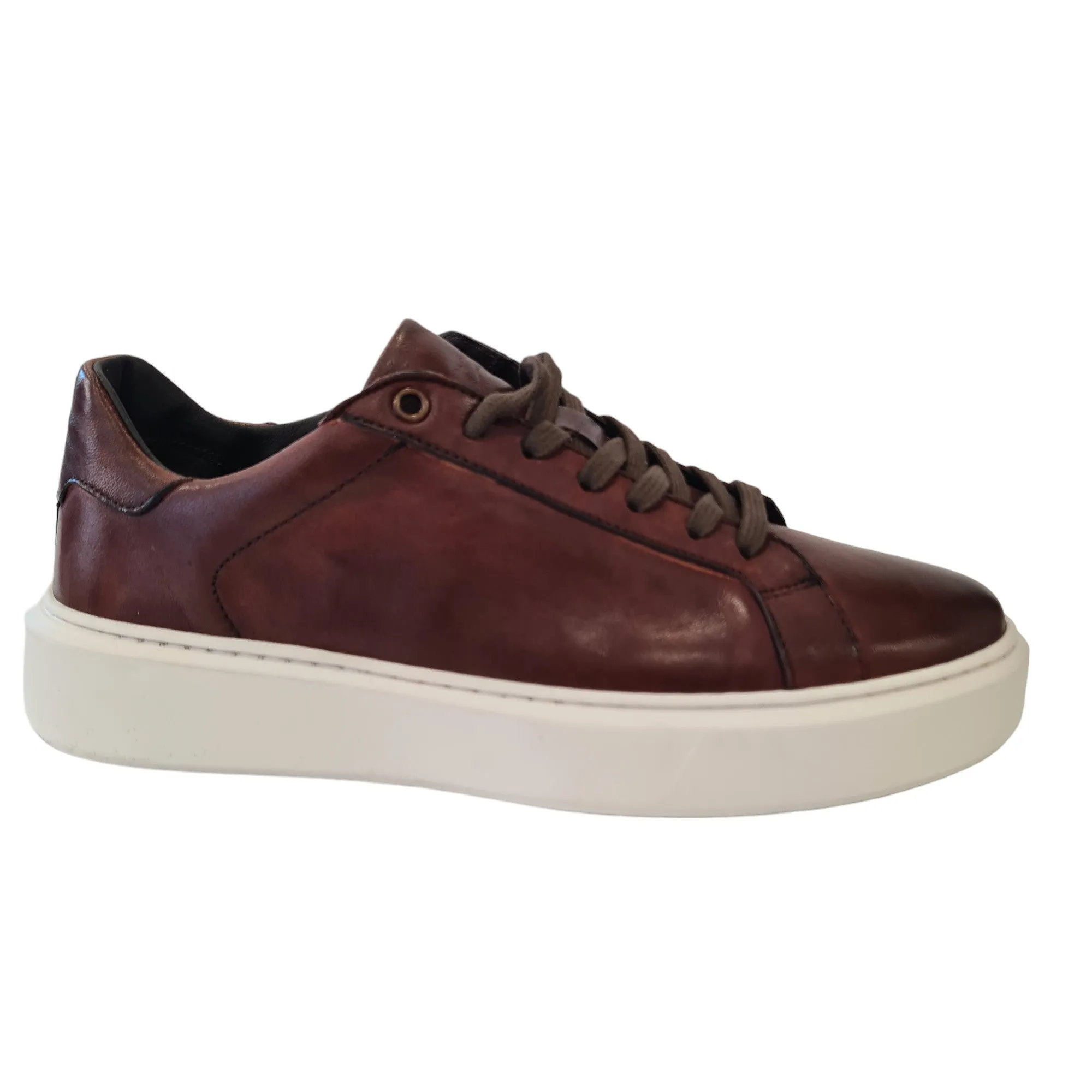 Les Poemes Sneakers Uomo Pelle Marrone Rif.105