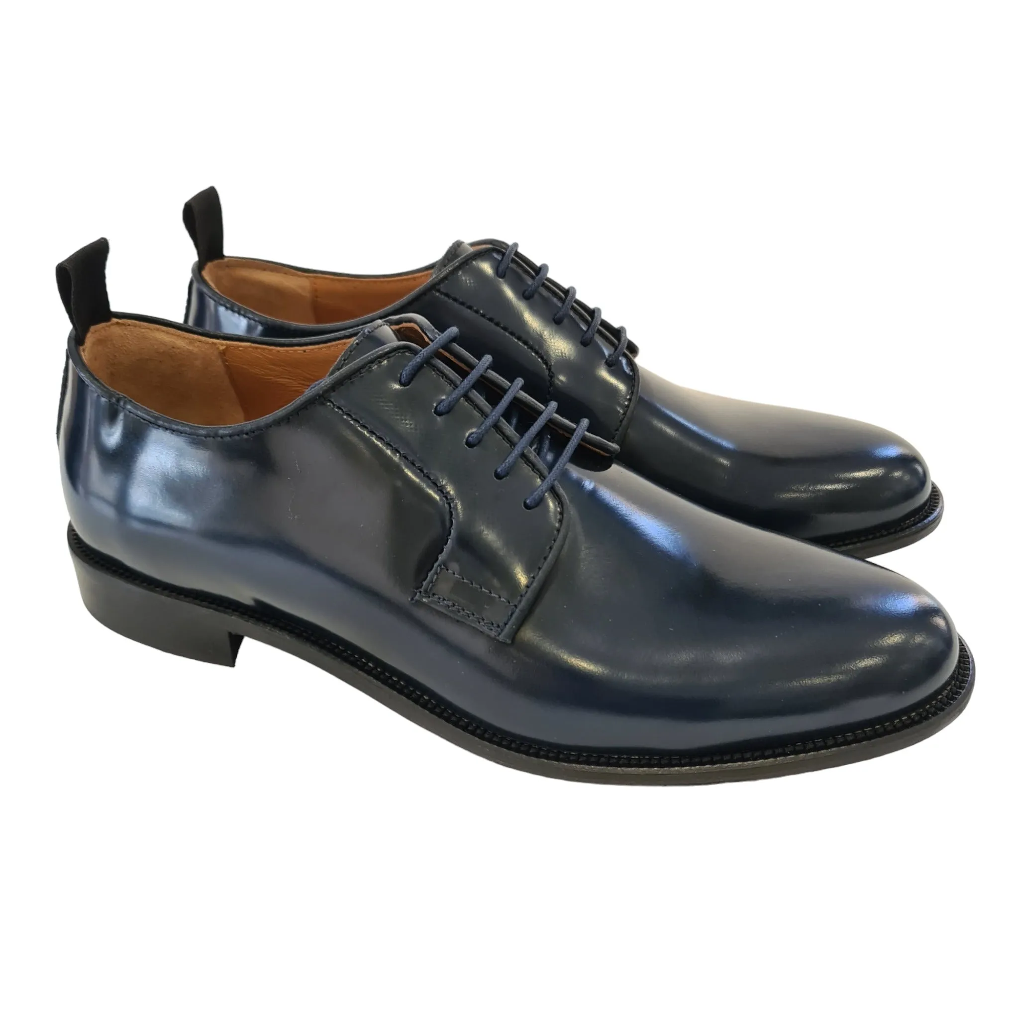 Les Poemes Uomo Scarpa Elegante Blu Rif.67