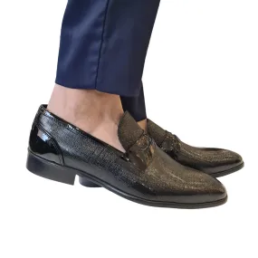 Les Poèmes Uomo Mocassino Nero Rif.97