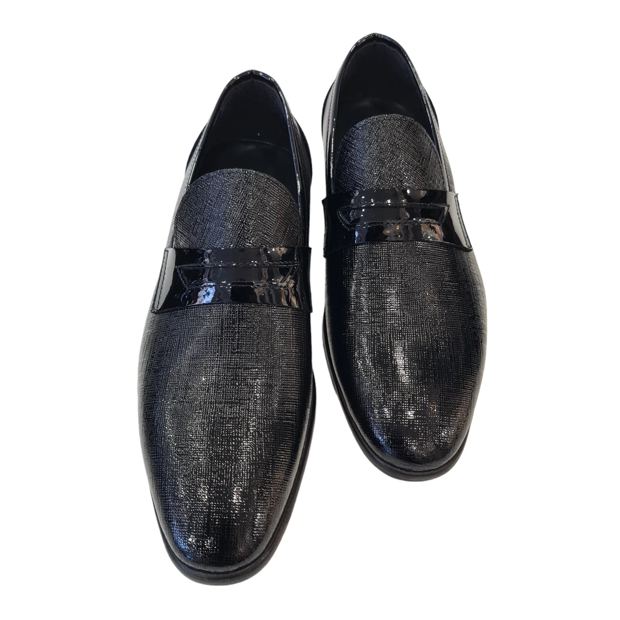 Les Poèmes Uomo Mocassino Nero Rif.97