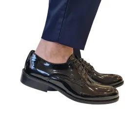 Les Poèmes Uomo scarpa elegante allacciata Pelle Naplak Nero Rif.93