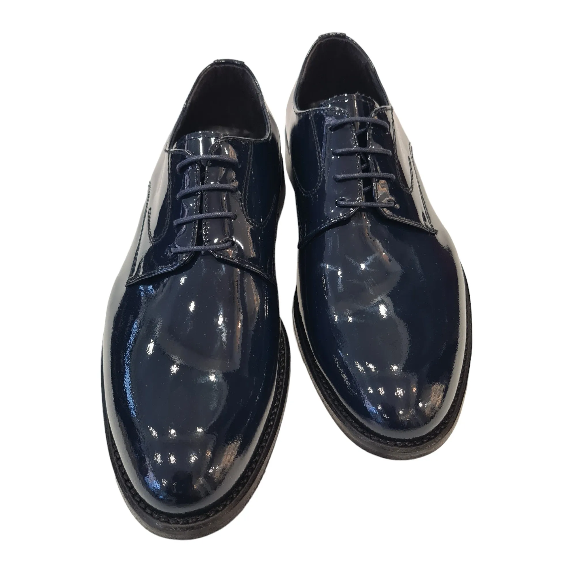 Les Poèmes Uomo scarpa elegante Naplak Blu Rif.94