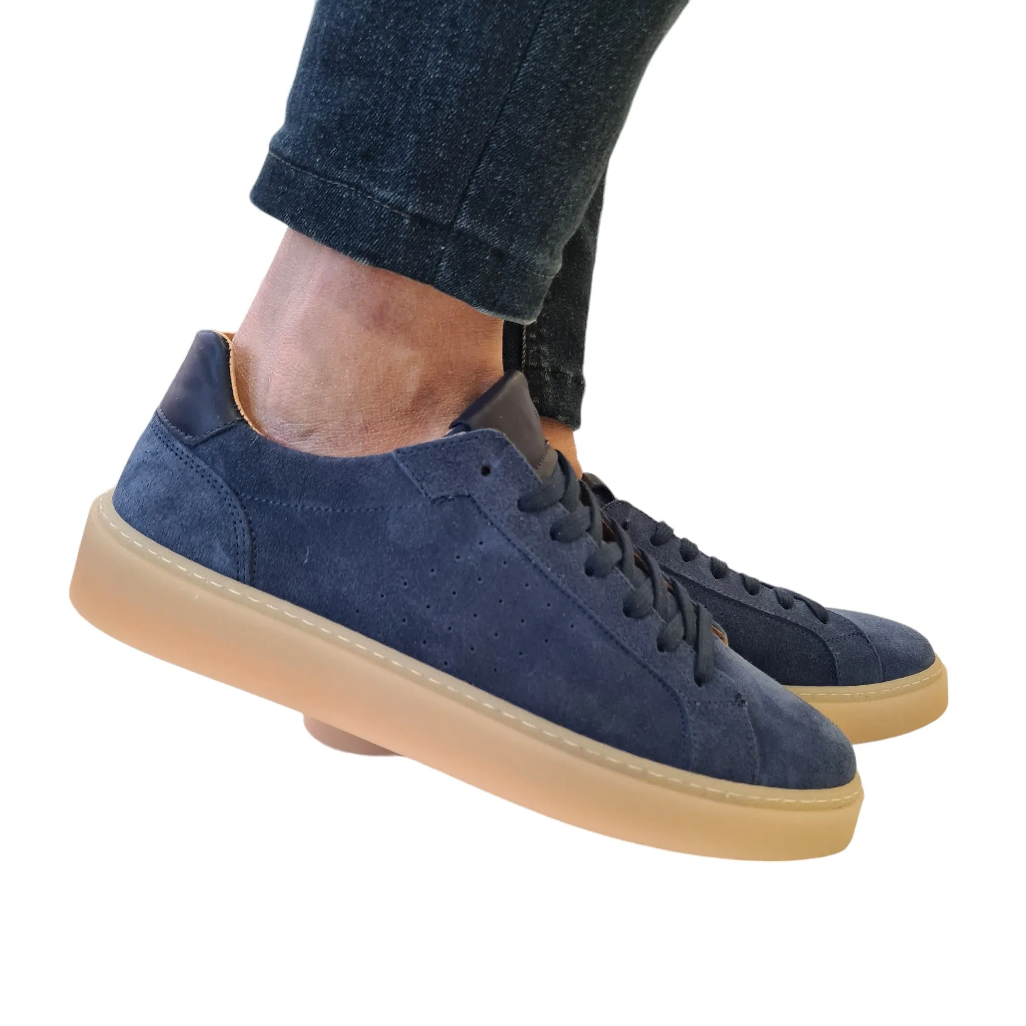 Les-Poémes Sneakers Uomo Blu Rif.100