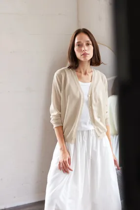 Light Weight Cardigan in Natural