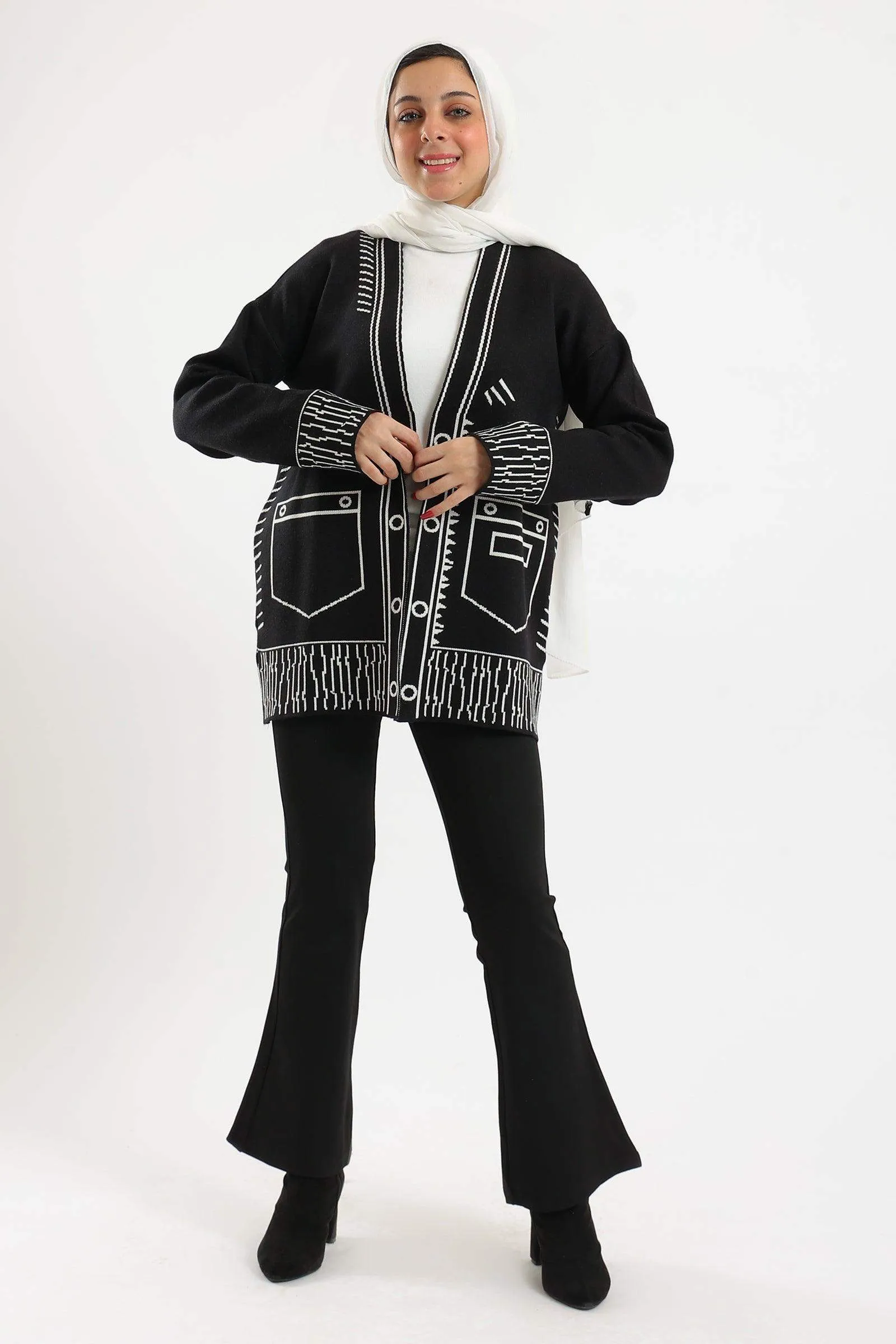 Long Sleeves Knitted Cardigan