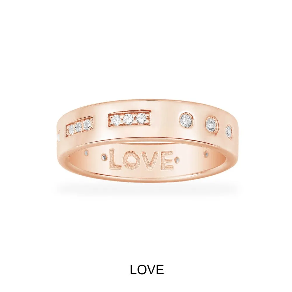 LOVE Morse Code Ring