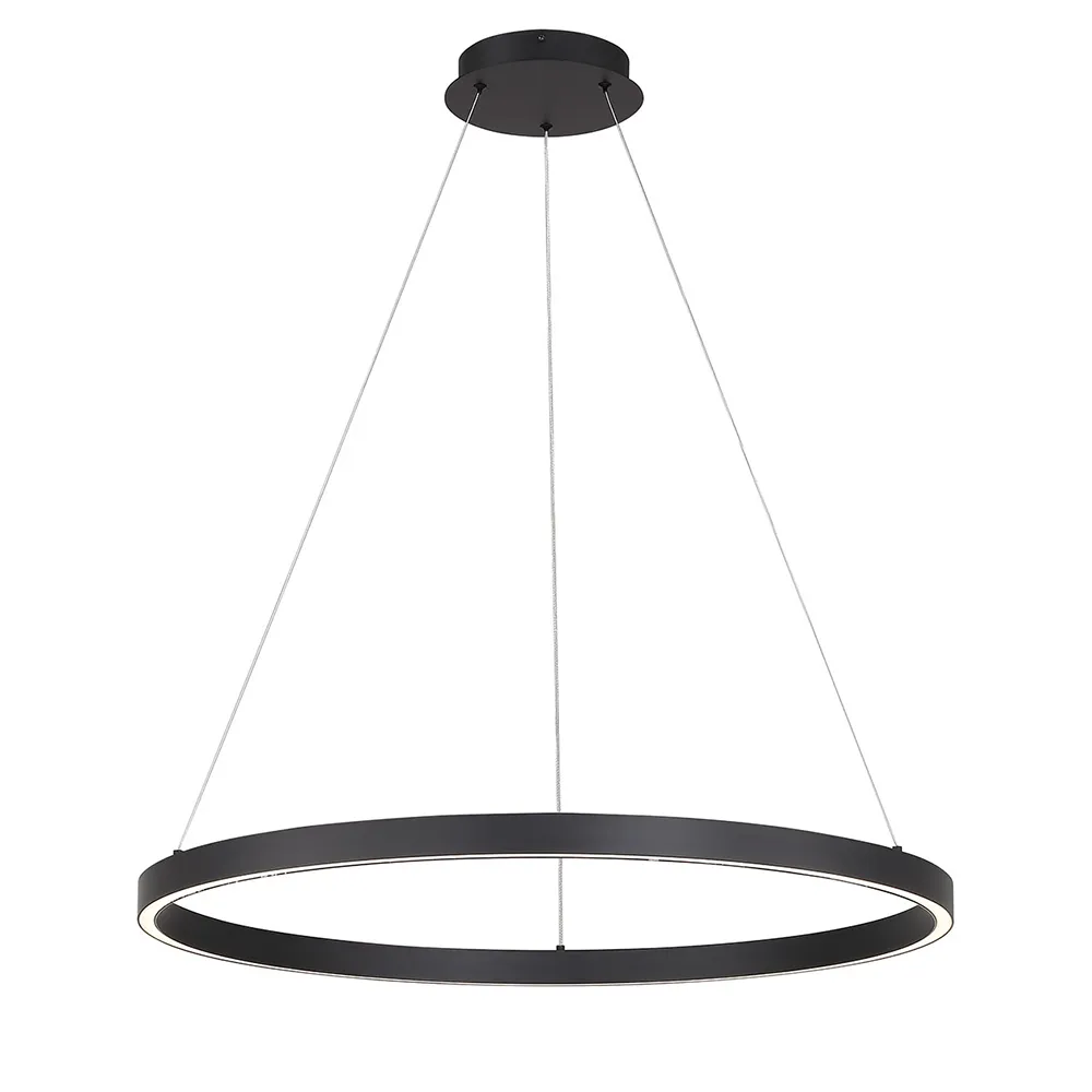 Lunar LED Pendant - Medium - Black