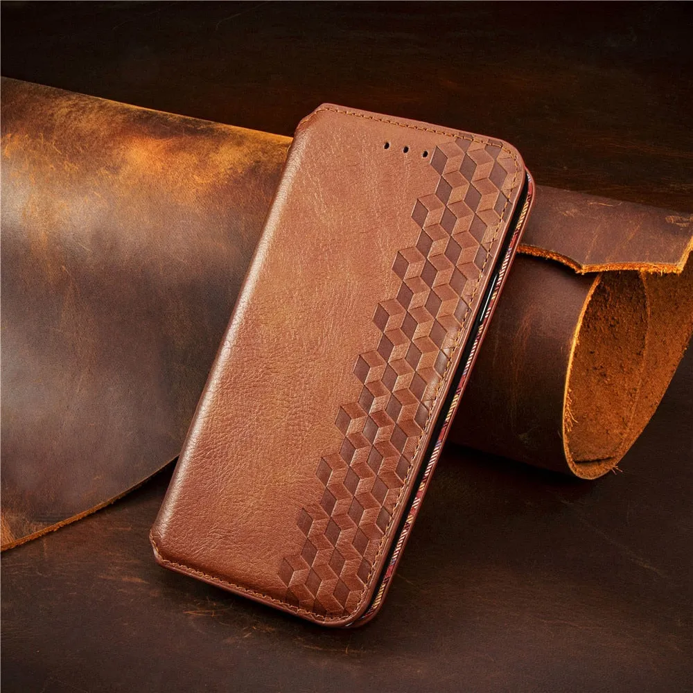 Luxury Leather Flip/Wallet Style Case For iPhone