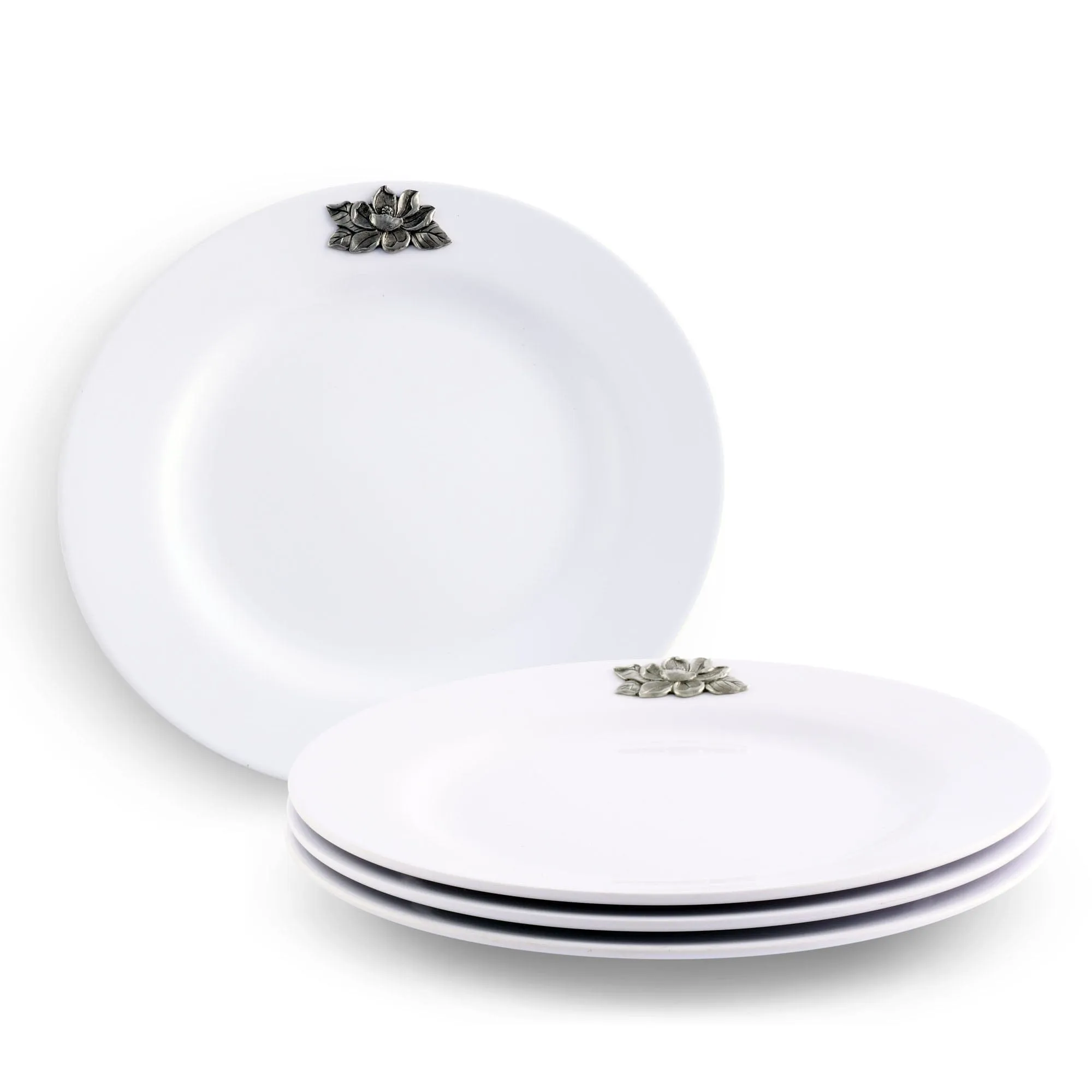 Magnolia Melamine Lunch Plates - Set of 4