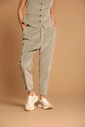 Malibu Jogger City pantaloni chino donna in velluto a coste relaxed fit