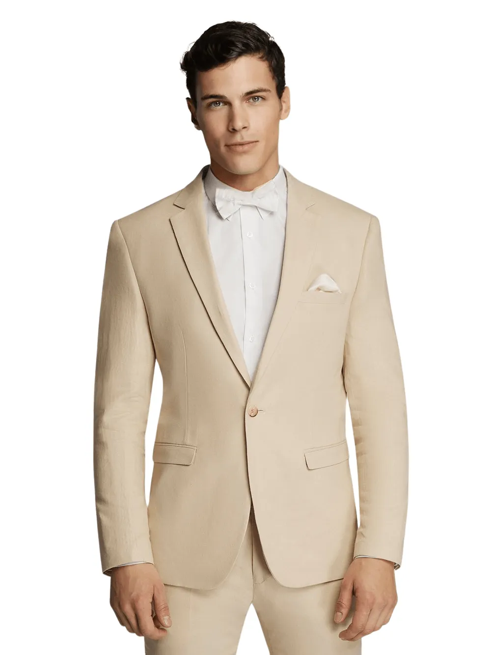 Men's Beige Linen Sport Jacket Stylish Blazer