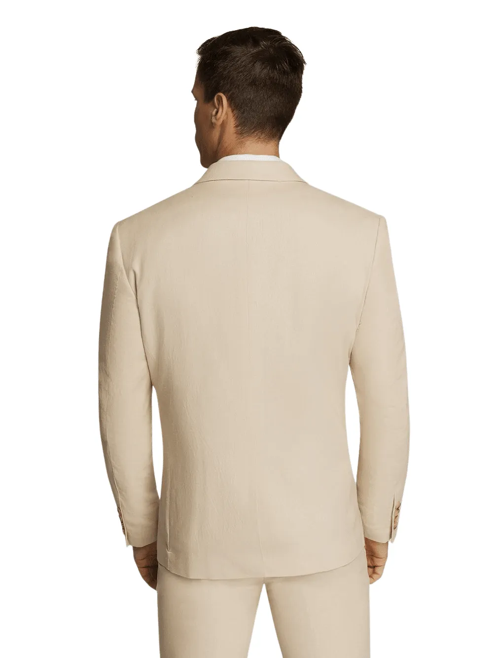 Men's Beige Linen Sport Jacket Stylish Blazer