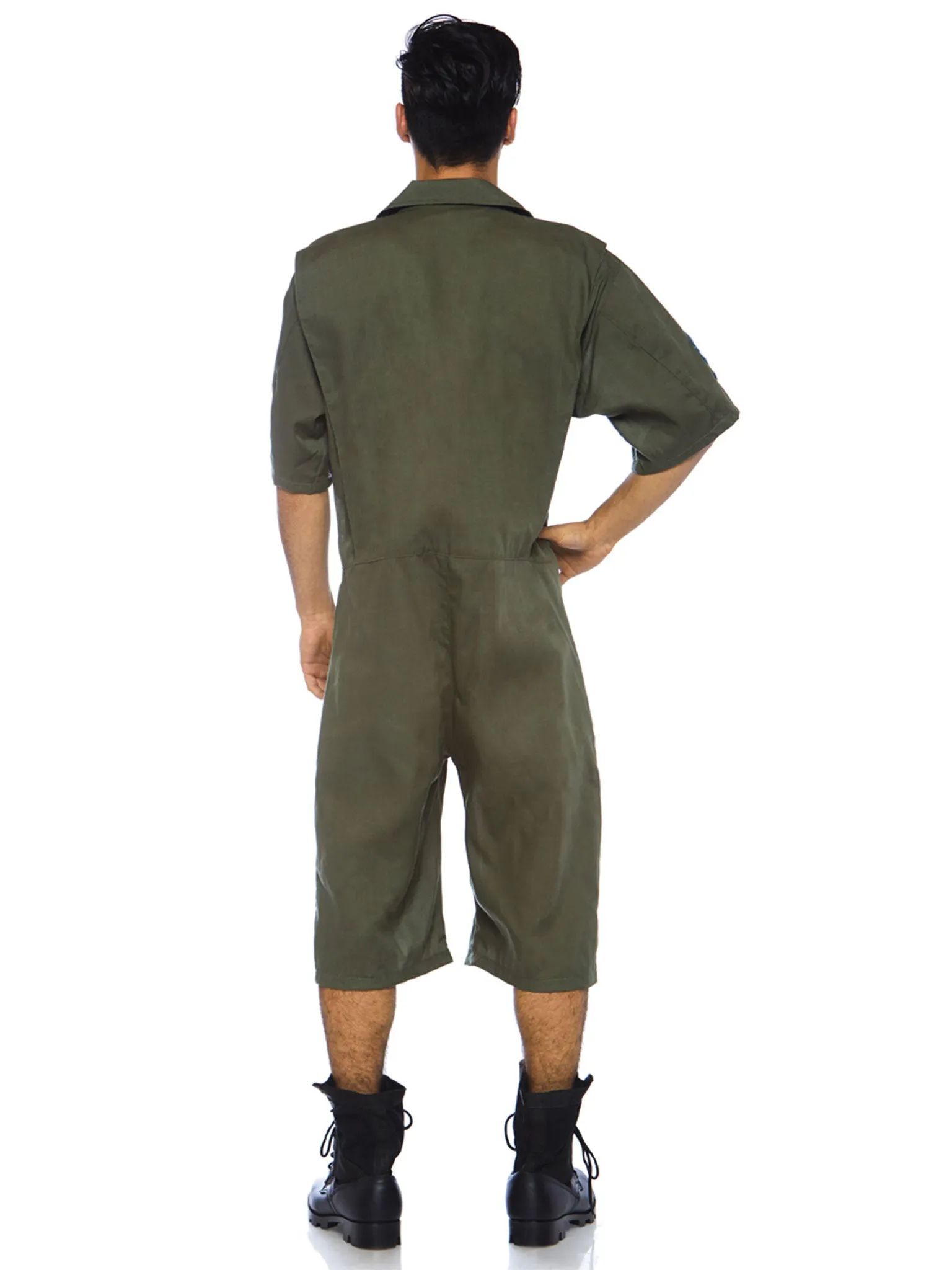 Men's Top Gun Costume Short Flight Suit