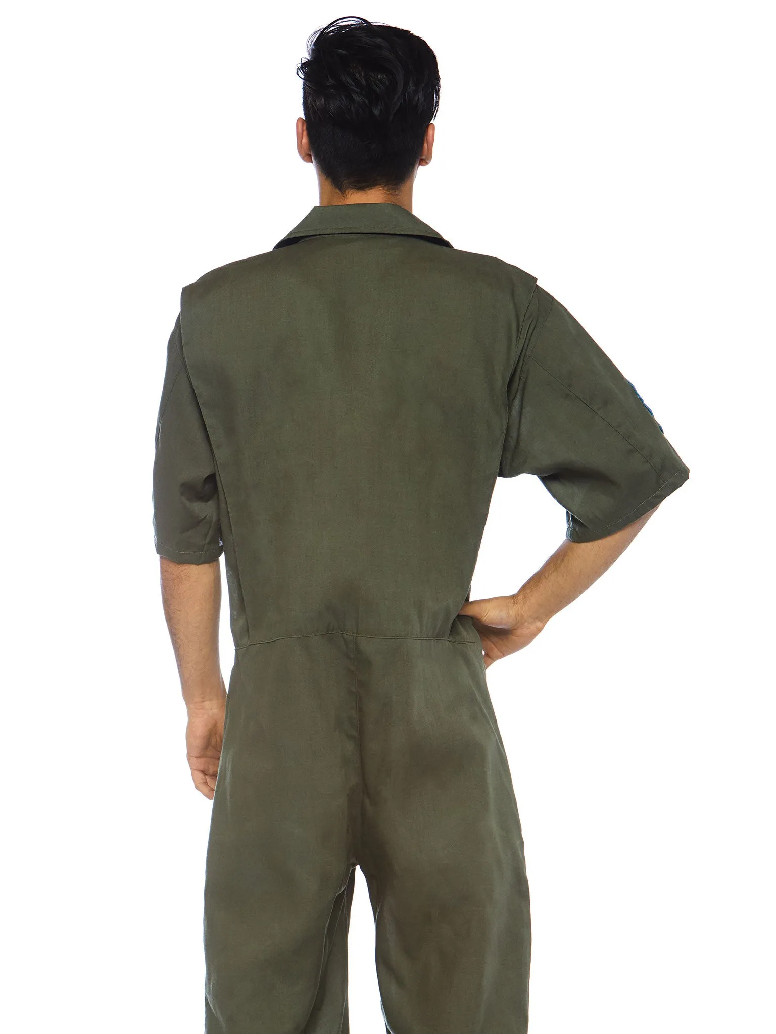 Men's Top Gun Costume Short Flight Suit