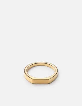 Miansai Thin Geo Gold Polished Ring