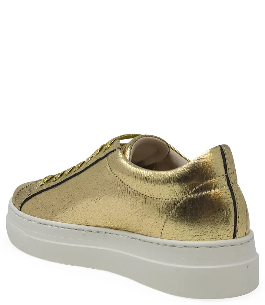 Moma X Madison Maison™ Gold Leather Platform Sneaker