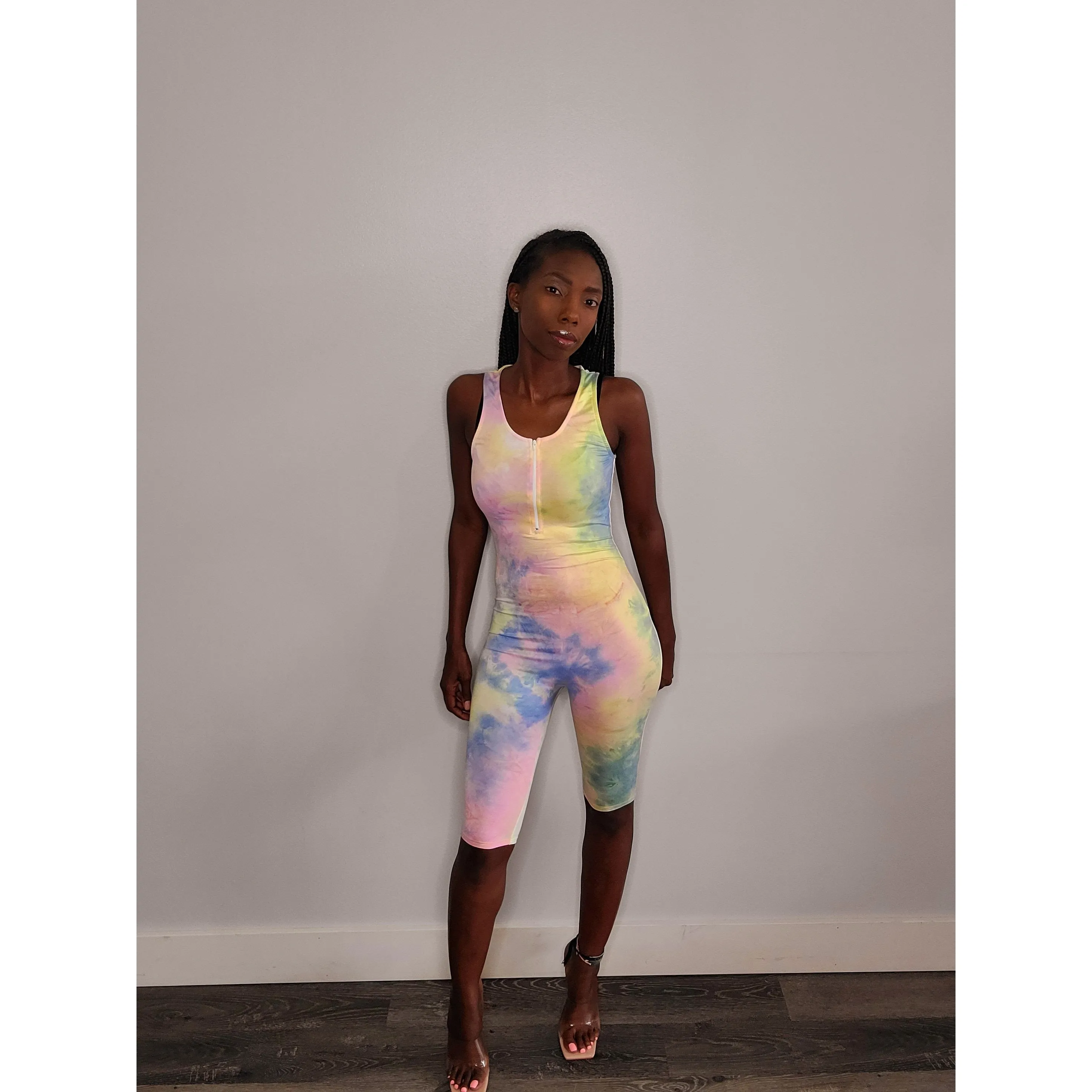 Mystic Tie Dye Bodycon Romper