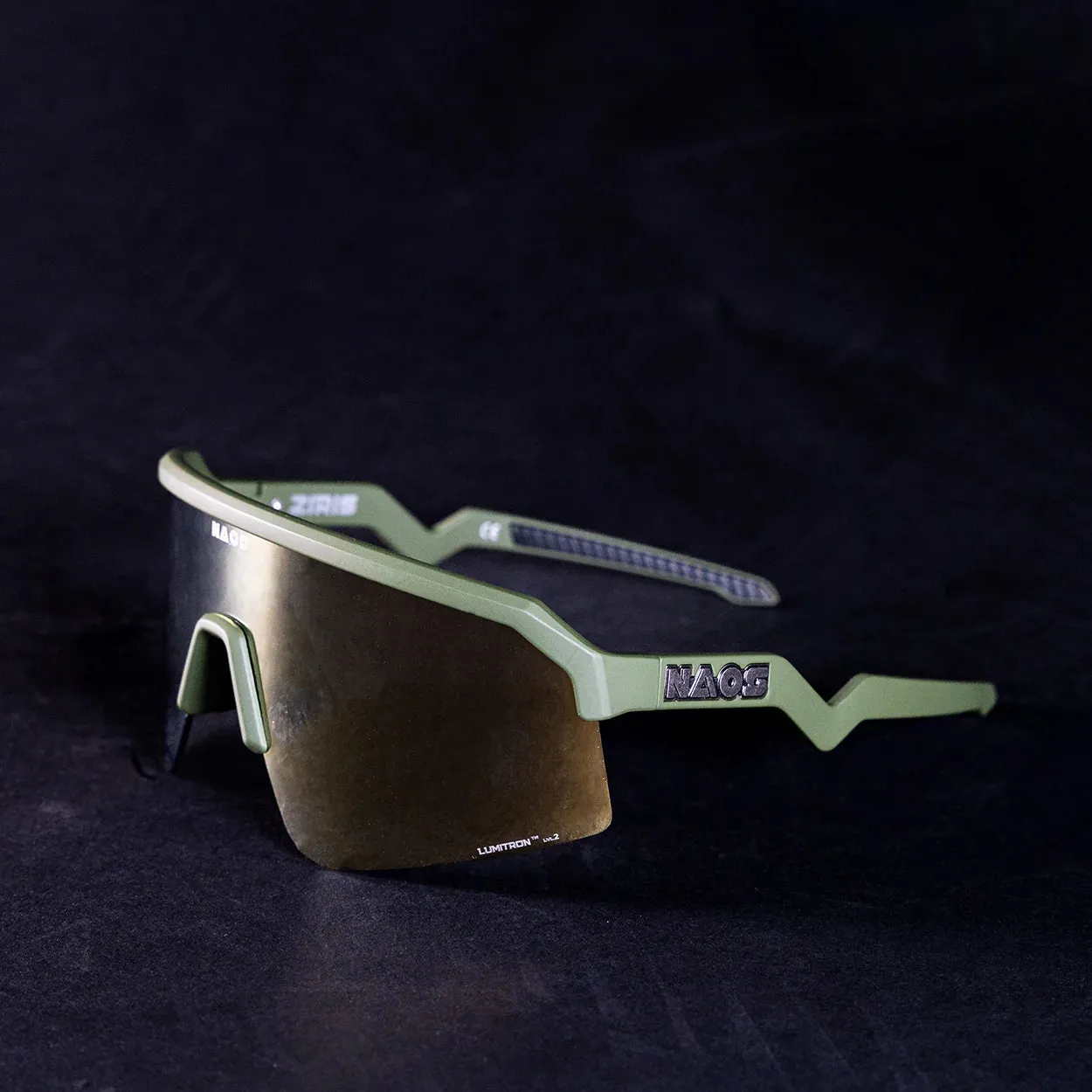 Naos | Ziris Sportbril | Matte Green / Bronze Gold