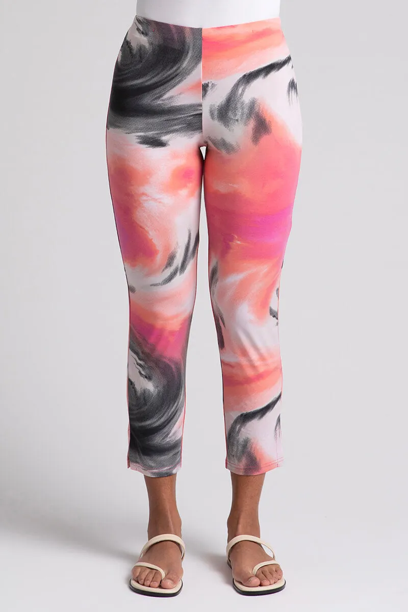 Narrow Pant Ankle | Marble Print