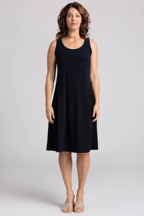 Nu Tank Dress Short Plus | Navy