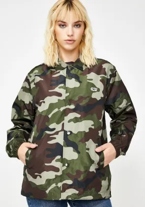 Obey Women Core Coaches Jacket - Field Camo