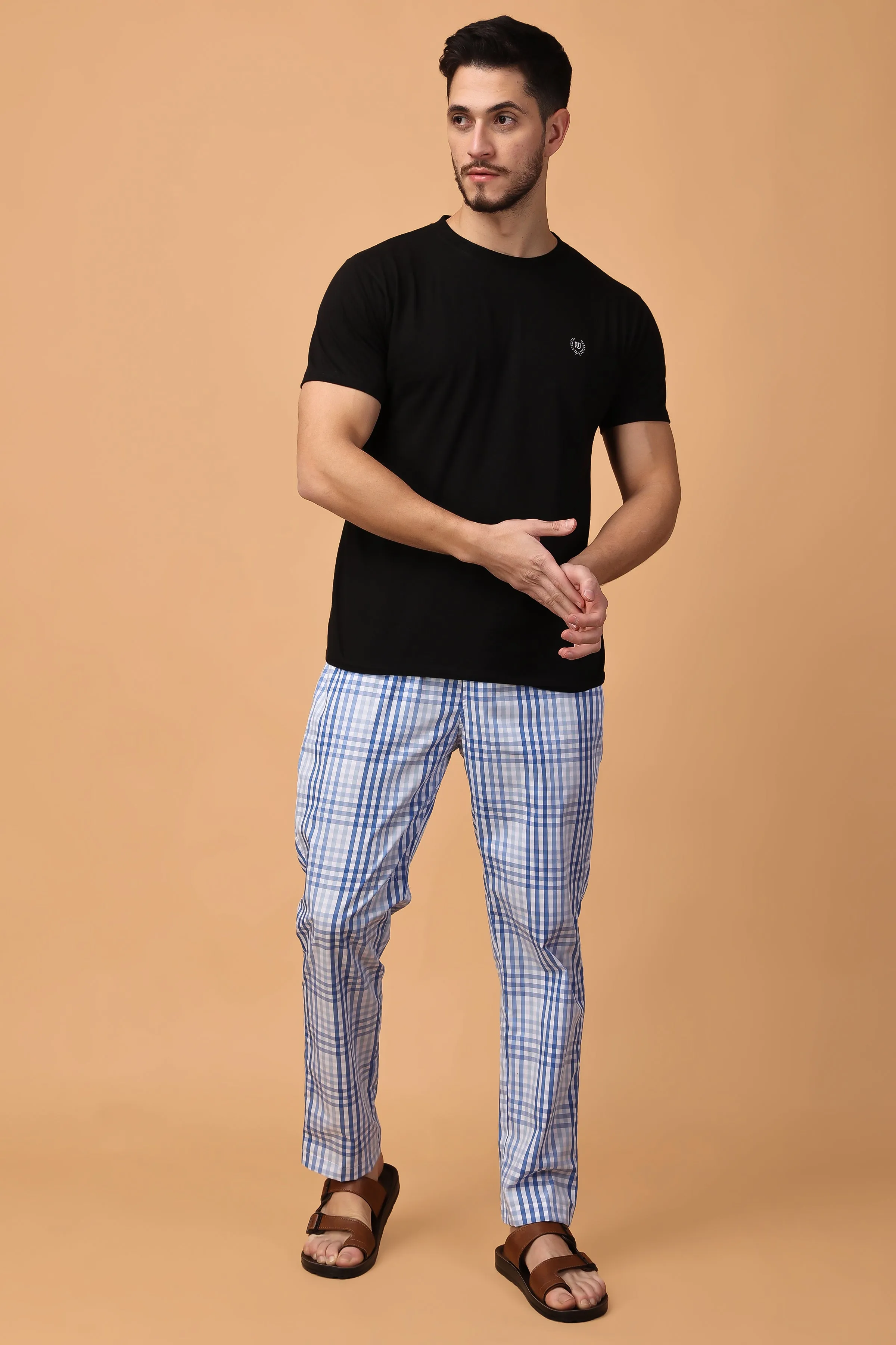 Ocean Checked Comfort Cotton Pajama