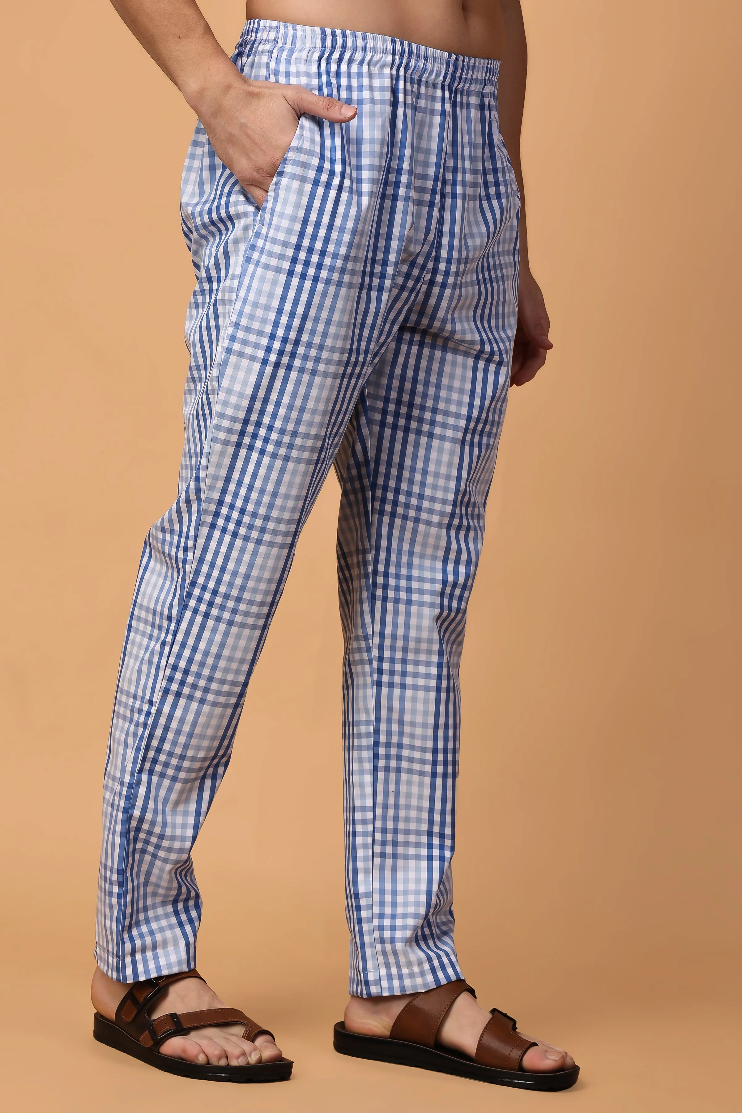 Ocean Checked Comfort Cotton Pajama