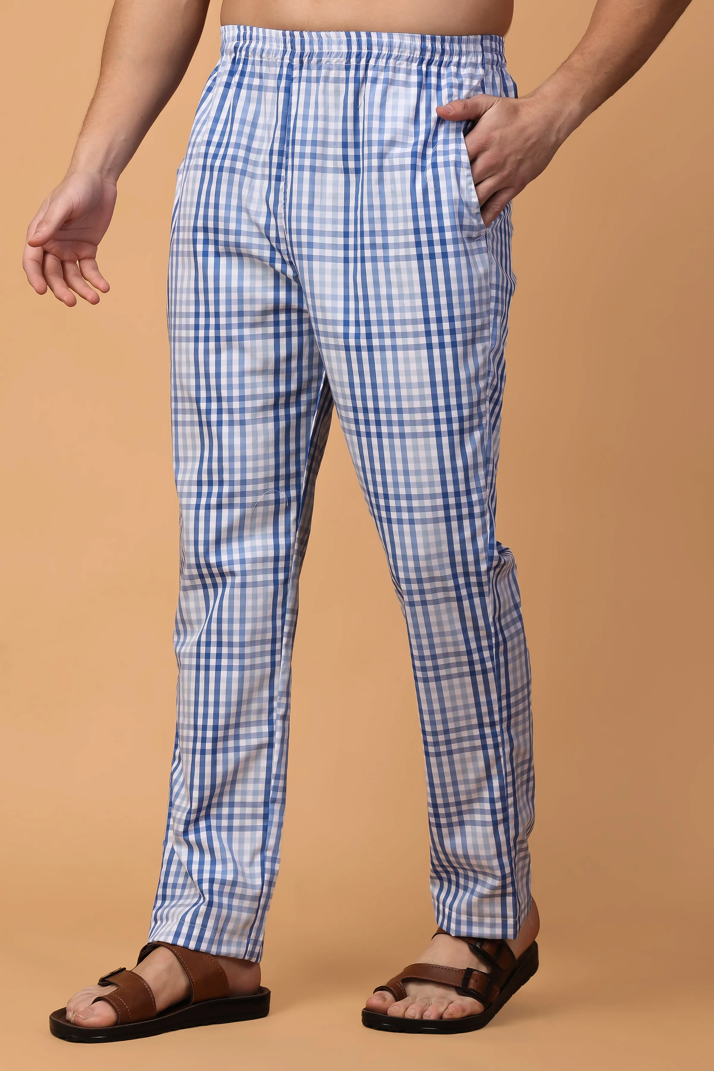 Ocean Checked Comfort Cotton Pajama