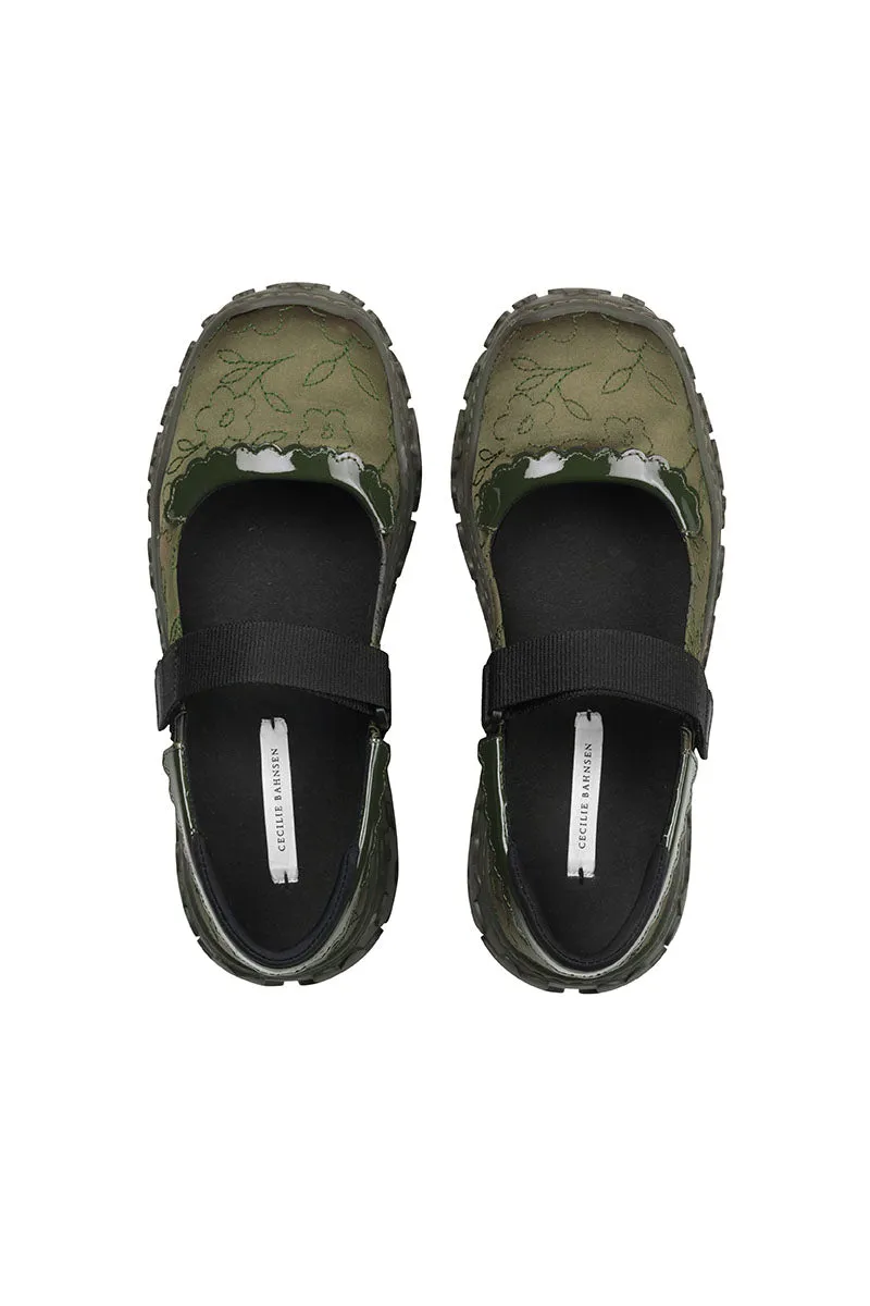 OCTAVE | SNEAKER QUILTED NYLON OLIVE