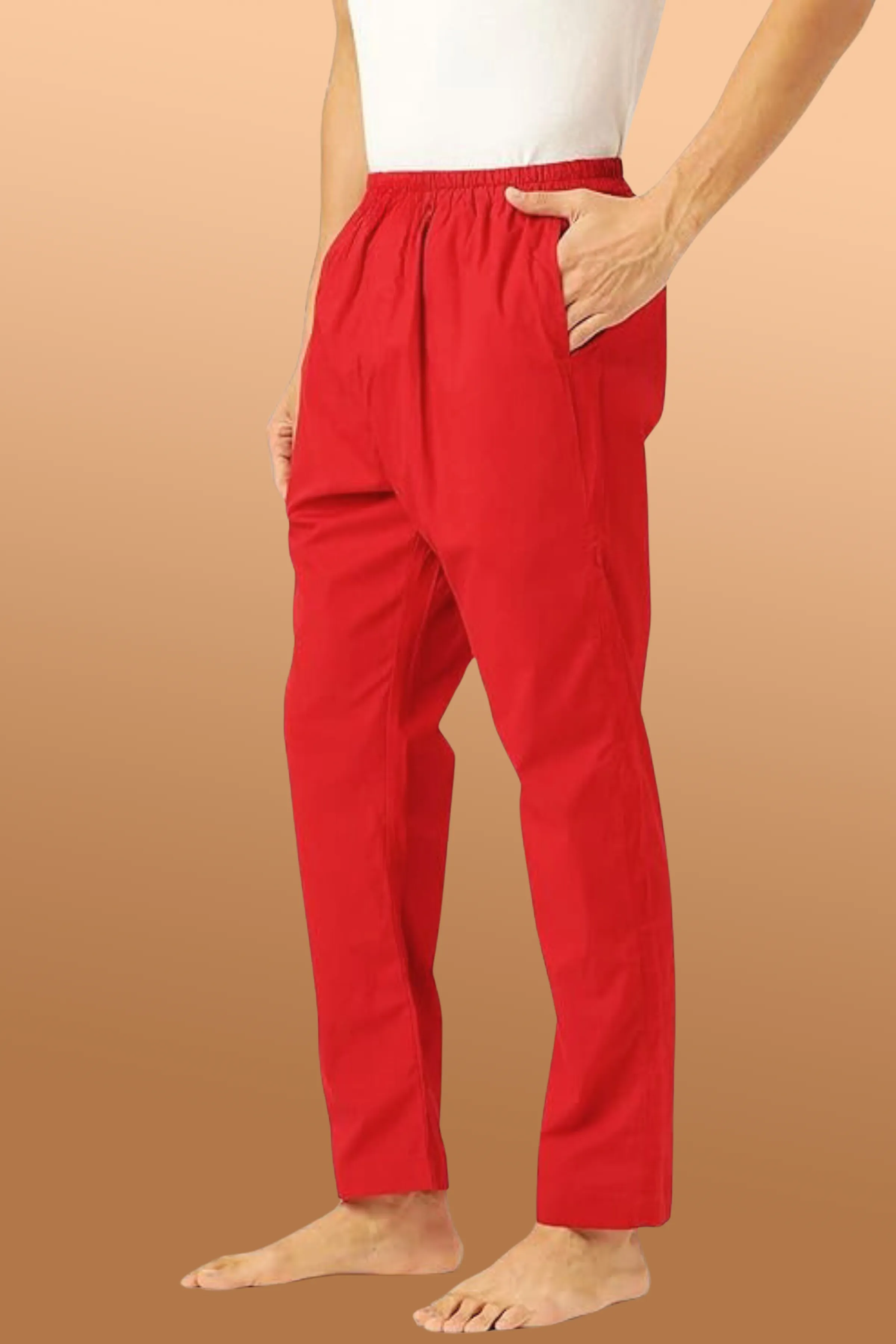 Pale Red Cotton Pajama